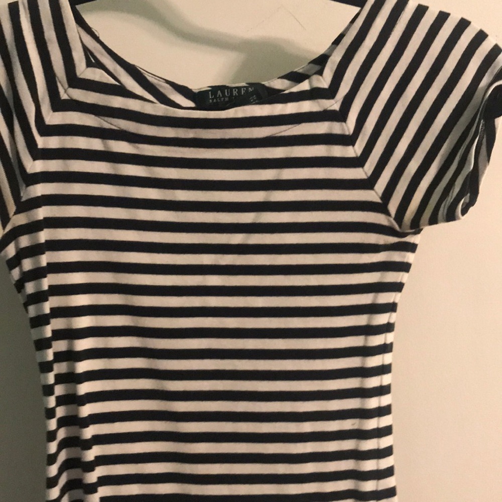 Lauren: Ralph Lauren black and white top